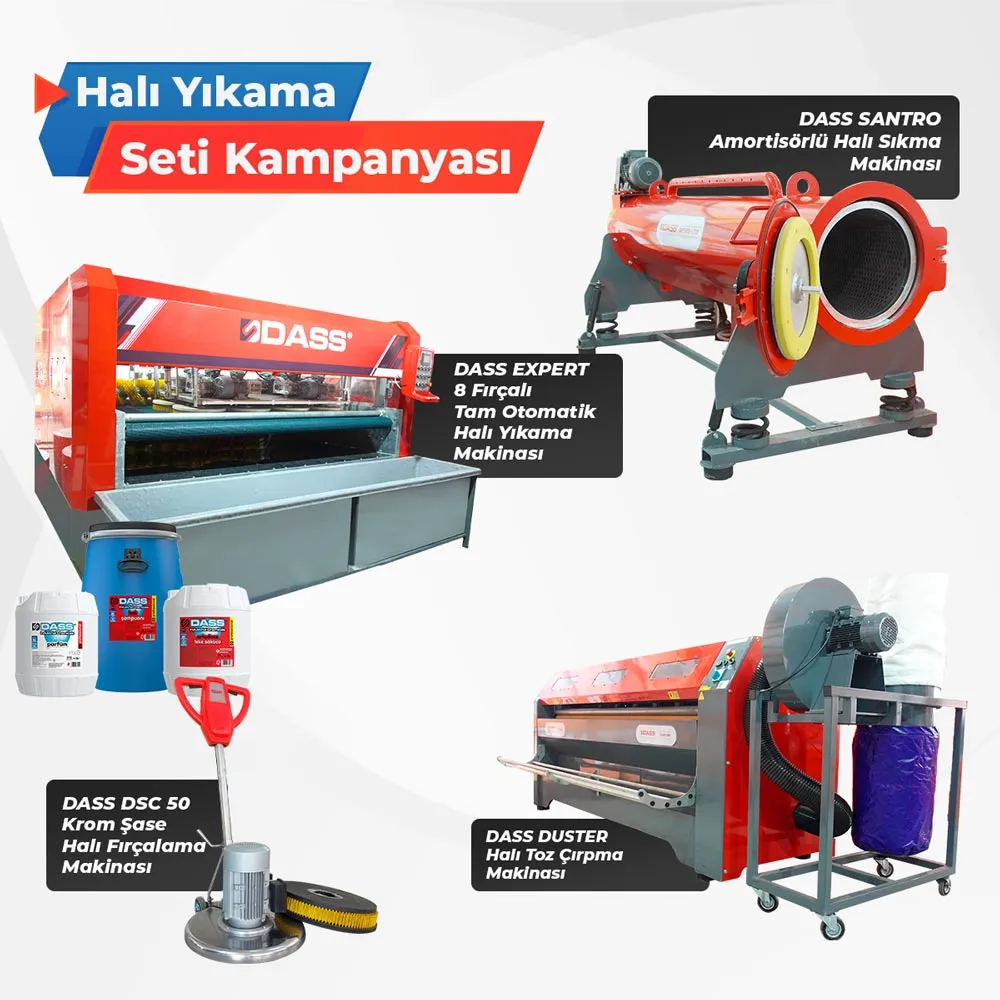 Otomatik Halı Yıkama Tesisi Seti Dass
